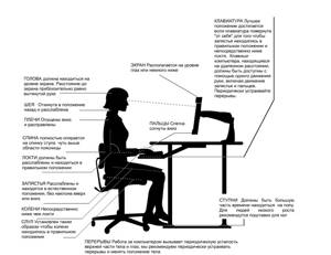 Правильная осанка за столом перед компьютером: признаки нарушения, советы по организации рабочего места, эффективные упражнения для прямой спины
