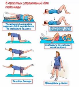 Упражнения при протрузии пояснично-крестцового отдела позвоночника: комплекс лечебной физкультуры, противопоказания и правила тренировок, примеры движений
