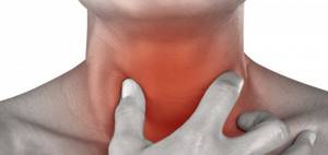 Боль при глотании в горле: болит в области гортани при нажатии и разговоре, сильный дискомфорт при глубоком вдохе